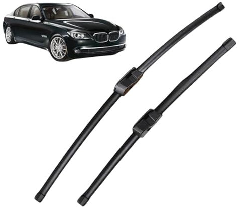 wmcxd Premium Scheibenwischer Compatible für BMW 7er F01 F02 F03 F04 2008-2015, leise und langlebig Hochleistungs-Scheibenwischer für alle Jahreszeiten
