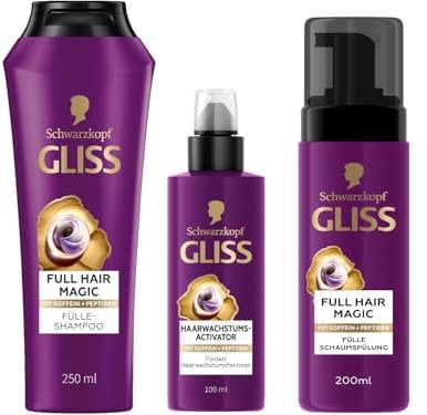 GLISS Full Hair Magic Shampoo (3er Pack (mit Schaumspülung))