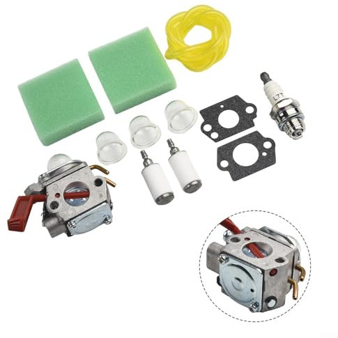 Kit de carburateur pour débroussailleuse, compatible avec les modèles Homelite B25C BC2500R D725CD D825SB F2020 F3040 F3050, pièce de rechange 984534001 avec accessoires