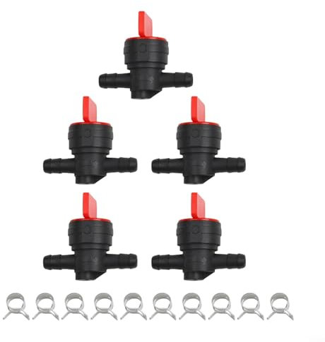 Kraftstoffhahn-Absperrventile für Aufsitzmäher, geeignet für Kawasaki und Motoren, 5 Stück