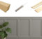 Full KIT Shaker Wall Panelling Kit Dado & Picture Rail DIY 3D Wall Panels MDF 6/9mm Decorative Interior Wall Cladding Custom Build Panel Kit Paintable Easy‑Install Feature Wall (10x 100cm Long Panel)