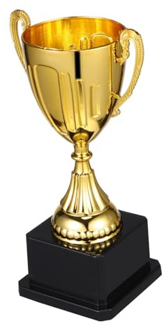 Alipis Coppa trofeo in plastica dorata per sport in classe, premi di gioco e competizioni familiari (1 pezzo)