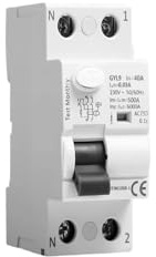 Disjoncteur différentiel 2P 40A 30mA type AC+A (GYL9)(TYPE AC,2P 40A 30mA(0.03A))