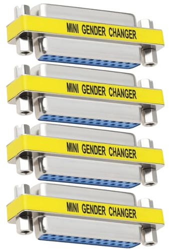 ECSiNG 4 Pezzi 25 Pin Femmina-femmina Parallelo DSUB Gender Changer Per Stampante Scanner