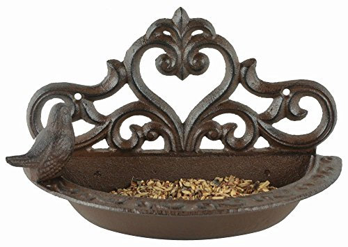 Esschert Design BR25 Serie Vogeltränke in Geschenkbox, antik braun