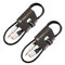 2 x Male XLR to 6.35mm Stereo Jack Lead/Balanced Signal Patch Cable / 2 Pack 1m Black/Black