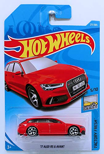 Hot Wheels 2018 50th Anniversary Factory Fresh '17 Audi RS 6 Avant 271/365, Red