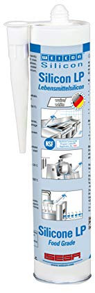 WEICON 13009310 Silicon LP Cartouche de colle et de mastic à élasticité permanente Blanc 310 ml