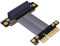 ADT-Link PCIe 3.0 x4 Extension Cable 32G/bps PCI Express 4x Graphic SSD RAID Extender Conversion Riser Card Vertical 270 R22SR (10CM)