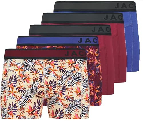 JACK & JONES Herren 5er Pack Boxershorts Unterwäsche, Größe:XL, Farbe:5er Pack #MIX11