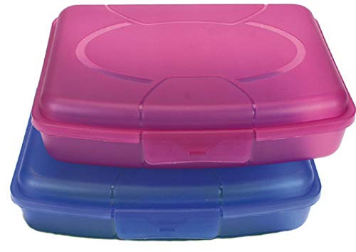 marion10020 Brotdose Brotbüchse Butterbrotdose Brotzeitbox Lunchbox Box Vesperdose Proviantbox, für Pausenbrote, 2er-Set