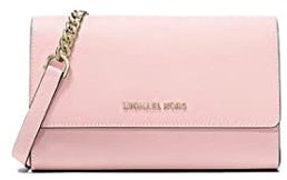 Michael Kors Damen Jet Set Travel - Clutch Crossbody, Powder Blush, Medium