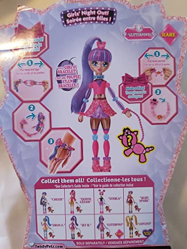 Twisty Girlz Serie 2 GlitterPony Transforming Puppe zu Armband mit Mystery Twisty Petz