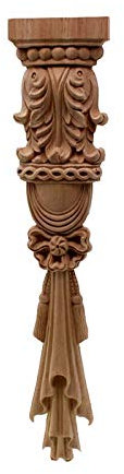 Gaodpz Marco de la película Tallada Tallada de Madera sin Pintado de Madera Europea de la Vendimia para la decoración de la Chimenea de la Puerta del gabinete de los Muebles del hogar