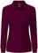MoFiz Women's Polo Top Long Sleeve Moisture Wicking Sport Golf Polo Shirts for Ladies Wine-red Size L