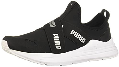 PUMA Zapatillas sin cordones con cable, Negro -, 40.5 EU