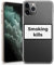 TULLUN Handyhülle für iPhone 11 - Durchsichtige, weiche Gel-Abdeckung, Warnzeichen, ästhetisch, zitieren Sie Ihren eigenen Text Stil - Smoking Kills