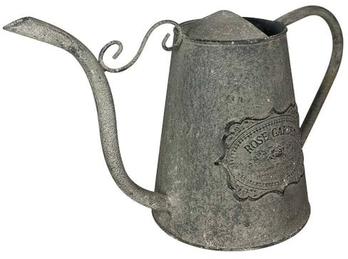 Gießkanne Rose Garden Zink Patiniert Antik-Stil Giesskanne Vintage-Stil