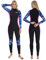 Yikayin Neoprenanzug Damen Lang, 3/2mm Neopren Tauchanzug Rückenreißverschluss, Neoprenanzug Lange Ärmel Thermal zum Schnorcheln, Kajakfahren, Surfen, SUP - Lila S