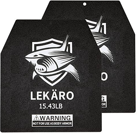 Weighted Vest Plates 5.51/8.81/15.43/20.94LB Pair for Weight Vests, Strength Training, Heavy Workout, Fitness, Running (15.43LB)