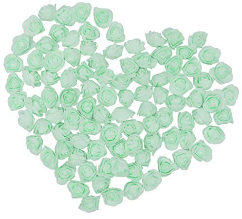 Abaodam 100pcs artificial rose heads for crafts artificial roses with stems Crafts Rose Head rose artificial flowers artificial rose flower heads bubble rose dining table 3d fake petals