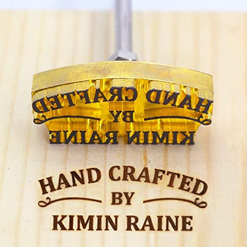 Brandeisen, langlebig, individuelles Metallbrandeisen, Lederstempel, Hochzeitsstempel, personalisiertes Brandeisen für Fleisch, Holz, Papier, Kunststoff (3.8x3.8cm)