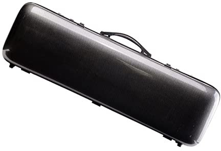 Schwarzer Rechteckiger 4/4-Größen-Violinenkoffer Tragbarer Composite-Carbon-Faser-leichter Harter Violinenkoffer Fachmann Geigenkoffer