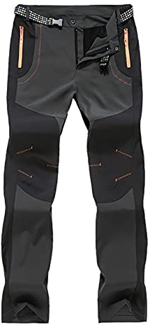 Pantalon de randonnée, ski, escalade pour femme - Séchage rapide - Pantalon d'affaires décontracté - Grande taille, gris, XXXL - Generic