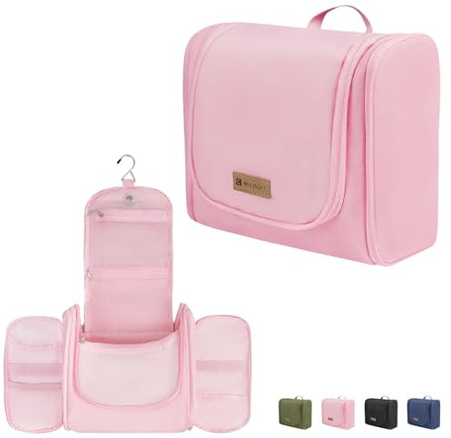 Kulturbeutel für Damen und Herren, Wasserabweisende Reise-Make-up-Tasche mit Haken zum Aufhängen, kompakte Reise-Kulturtasche, Make-up-Organizer-Tasche für Kosmetika