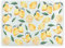Watercolour Lemons Glass Chopping Board - Rectangular Large Glass Worktop Protector - Citrus Yellow Kitchen Chopping Cutting Board Worktop Saver with Non-Slip Feet 39cm x 28.5cm (15 x 11)