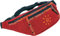 GURU SHOP Große Bestickte Stoff Gürteltasche, Crossbody Bag, Hüfttasche, Schultertasche - Rot, Unisex - Erwachsene, Baumwolle, 15x35x5 cm