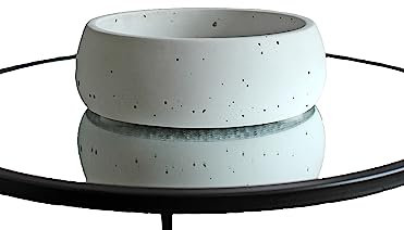 Planta de maceta de hormigón grande, pieza central de tazón de hormigón, suculentas plantador