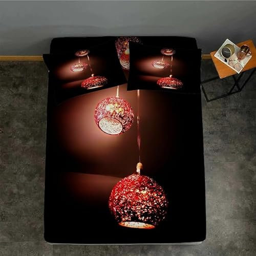 Spanbettlaken 180x200 WeißEs Dorf Spannbetttuch Baum Bettlaken Boxspringbett mit Gummizug Spannbettuch Mikrofaser für Matratzen von 30 cm Mit 2 Kissenbezüge 80x80 cm