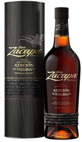RON ZACAPA - Edicion Negra - Ron Zacapa Solera Gran Reserva Sistema Solera - Rum Edizione Speciale - 43% Vol. 1000ml