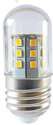 RAWARS HHF Home Lighting 20pcs/lot T26/T30 LED Fridge Bulb E12/E14/E27/E17/B22 5W Crystal Chandelier LED Corn Light (Color : Cool White, Size : E27)