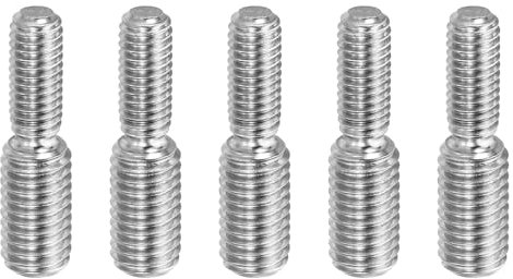 PATIKIL Tornillo Perno Roscado de Doble Extremo M6*M8*30 Paquete de 5 Pernos de Acero Inoxidable 304 para Reducción de Rosca En Muebles 31mm de Largo