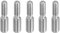 PATIKIL M6*M8*30 Doppelt-Endgewindebolzen, 5er Pack 304 Edelstahl Stangenbolzen Gewinde Reduzieradapter für Möbelbeschläge, 31mm lang