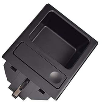 WUPEDI Auto-Mittelkonsole, Wasserbecherhalter, Getränkeflaschenhalter, Münzfach, for BMW, 3er-Serie E46 323i 318I 320I 1998–2006 51168217953 Getränkehalter in der Mittelkonsole(Size:Black-Storage Box)