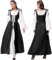 Joellfuner Mittelalter Kleid Damen, Renaissance Korsett Kleid Damen mit Trompetenärmeln, Mittelalter Kostüme Damen mit Elfenohren, Blumenkranz, Kette, Kopfschmuck für Karneval