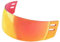 kowaku Hockey-Helmvisier, Hockey-Visier, leicht, Kratzfest, für Damen, Gesichtsmaske, Visier, Augenschutz, ROT