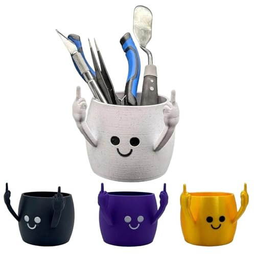 Pot À Crayons Pour Doigt D'honneur, Organisateur De Bureau Unique Et Créatif, Pot À Stylos Amusant, Rangement Pour Pinceaux De Maquillage, Cadeaux Pour Bureau, Écol