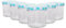 Argon Tableware 6X 130ml Pot de Confiture en Verre avec Couvercles à Carreaux Bleus - Vide Pas de Vis Cuisine Nourriture Miel Pimenter Conservation Mise en Conserve Stockage Ensemble de Bocaux