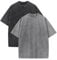 Botong Oversized Workout Shirts for Women Vintage Heavyweight T Shirts for Men Casual Loose Pump Covers Gym Black+Grey L