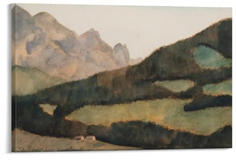KOOHTAA Leon Spilliaert Paysage D'Innsbruck Kunstposter Malerei Leinwand Wandkunst Drucke Poster Foto Bild Malerei Poster Raumdekor 30 x 45 cm