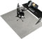 Fzamudng 100 x 120 cm Unterlage Schreibtischstuhl, Bürostuhl Unterlage, Gaming Teppich für Stuhl, Bodenschutzmatte für Hartböden, Gaming Bürostuhl Stuhlmatten, Computerstuhl Teppiche