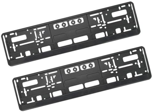 ZZRZBBNB 2 Pcs License Plate Holder for Tesla Model 3 2019-2025,Car Registration License Number Plate Surrounds Holder Frame Automotive Exterior Accessories,A1