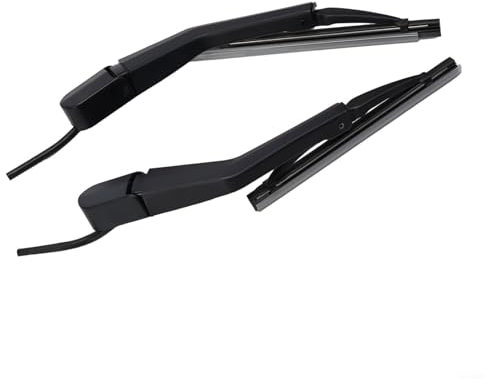 Scheinwerferwischerarm-Paar für Mercedes W126, Scheinwerfer Wischerblatt Set, Schwarz Kunststoff OEM A1268204544 A1268204644 für 420 SE 500 SE
