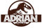 Personalisierte Dinosaurier Park Wand Aufkleber Schlafzimmer Dinosaurier T-Rex Custom Name Vinyl Hause Kindergarten Junge Kinderzimmer-S-38x57cm-Coffee