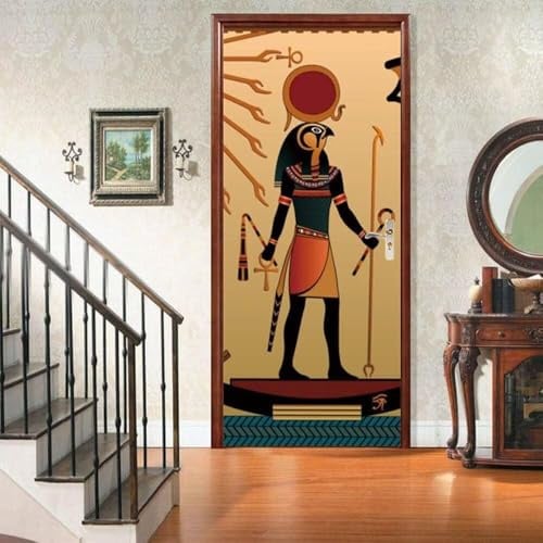 Türbekleben Thema Altes Ägypten Türtapete, Selbstklebend TürPoster Thema Altes Ägypten Türbilder, 3D Fototapete Türfolie Poster Tapete Türaufkleber Tür Tapeten 86 x 200 cm q8264