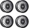 4x Carmani Felgen 24 Karl 8.0x18 ET35 5x112 black matt kompatibel mit Audi 100/200 A3 A4 A5 A6 A7 A8 Q2 Q3 Q5 RS3 TT V8